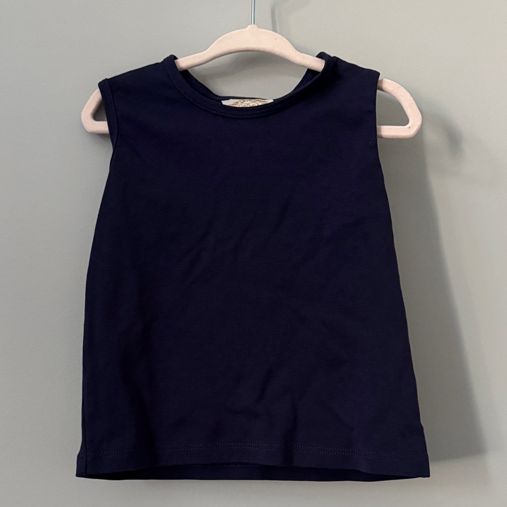 The Beaufort Bonnet Company Navy Kids Tank Top